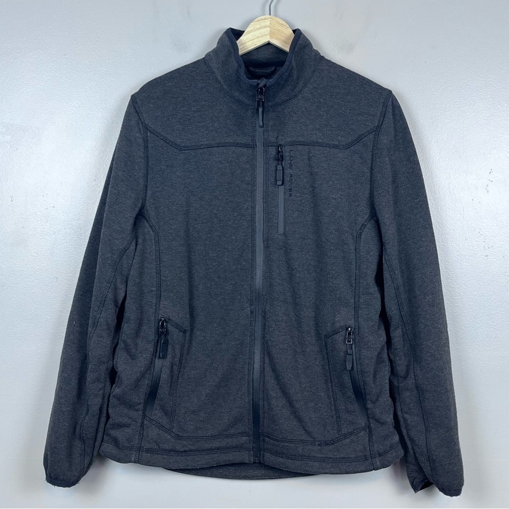 Land Rover Women's Full Zip Gray Fleece Vented Jacket Size 12; Official, Logo